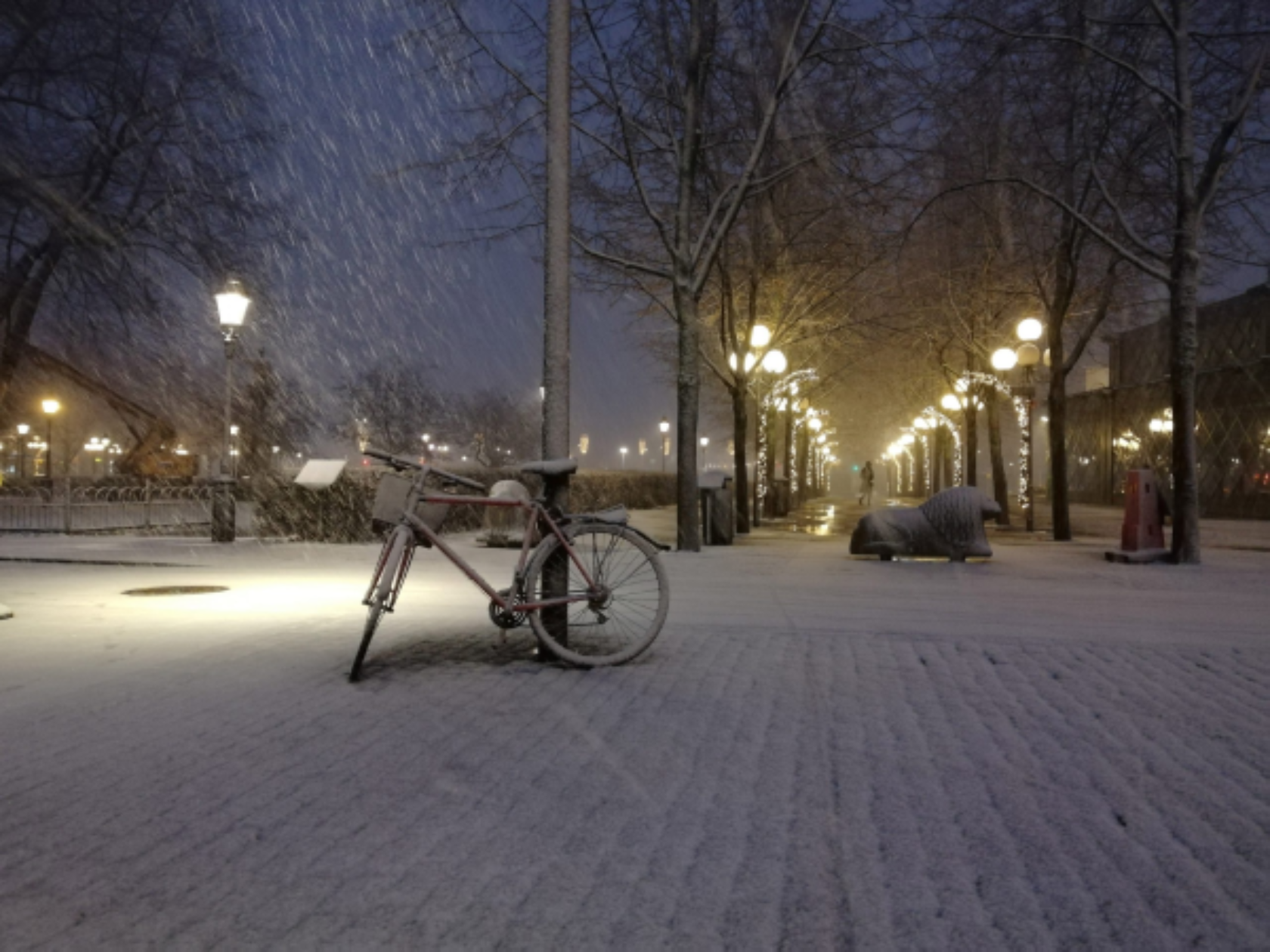 Snöröjning i Stockholm